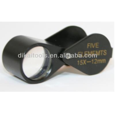 China Hot Triplet 12mm 15X Gem Magnifier Diamond Loupe DK12005 from GemTrue Metal New Small for sale