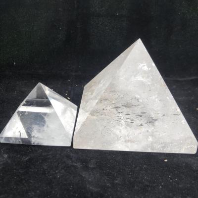 China China wholesale 100% natural clear quartz crystal pyramid healing quartz crystal pyramid for sale for sale