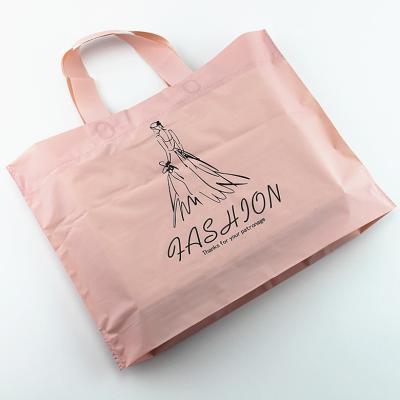 China Offset Printing Manufacturer Recyclable Recyclable Clothes Packaging Custom Logo HDPE Plastic Shopping Bag, for sale