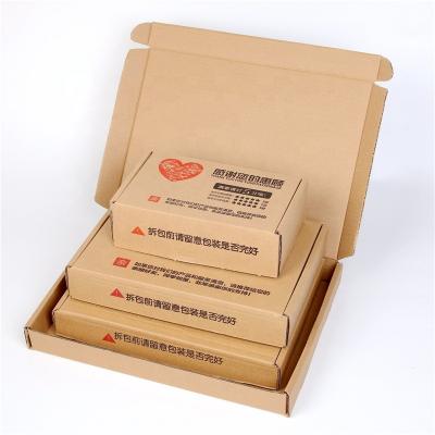 China Customized Ultrahard Recyclable Whip Corrugated Packaging Express Paper Box Apparel Pizza Paper Box for sale