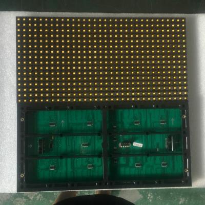 China Live Events Serious P10 SMD Led Display High Yellow Color Amber Led Module Display 320*160mm for sale