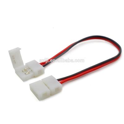 China For Led Strip 2 Pin Wire Connectors Types 12V Single Color LED Strip Light Connector for sale