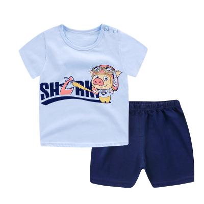 China New Girl's Summer Casual Comfortable Cartoon Cloth Children's Clothing Suit for sale