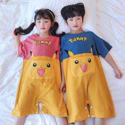 China 2021 High Quality Breathable Cotton Children Pajamas 2pcs Set Sleepwear Nightgowns Children Kids Pajamas Suit for sale