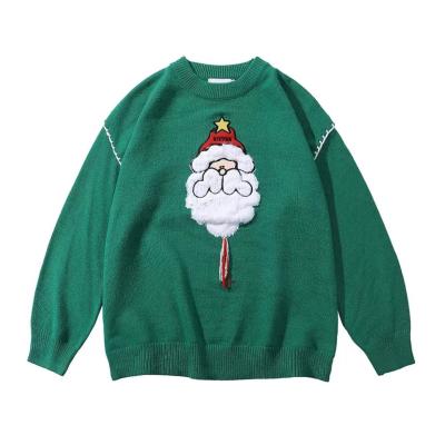 China Dropshipping custom Autumn And Winter Soft Chinese Anti-wrinkle With Santa Claus Sweater Logo Decoration Christmas Kids Designer for sale