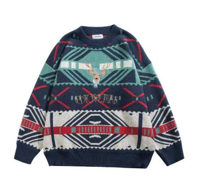 China Custom Dropshipping Autumn And Winter New Year Crewneck Anti-wrinkle Handsome Mens Womens Christmas Sweater for sale