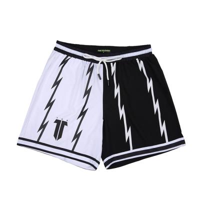 China Dropshipping New Anti-wrinkle spring summer sports casual patchwork active wear polyester gym shorts for men for sale