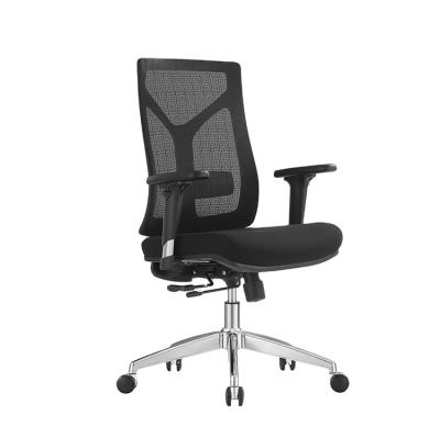 China (Size)High Quality Adjustable Back Lift Seat Ergonomic Fabric Covered Extended Mesh Chair Mid Office Furniture for sale