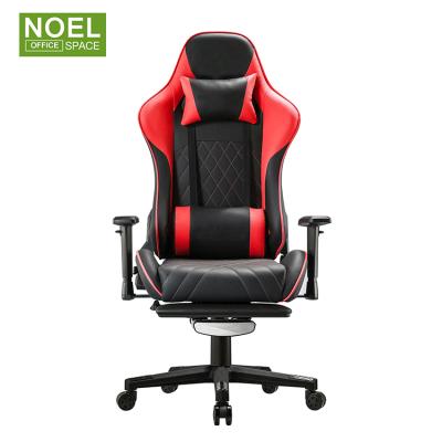 China Factory Direct Wholesale Adjustable Ergonomic Hot Selling (Height) Leather Office Packing Gaming Chair With Footrest for sale