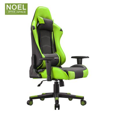 China Ergonomic Office Gaming Chairs (Height) High Swivel PU Gaming Chair Adjustable Back Modern Leather Furniture for sale