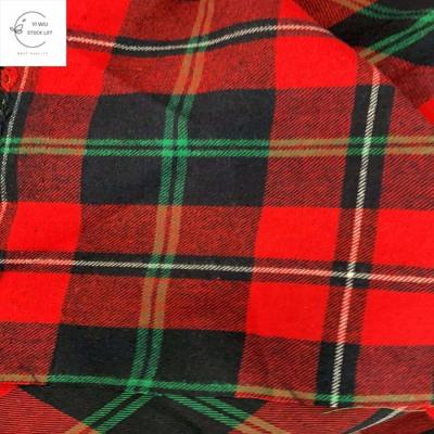 China TC Organic Hot Selling Yarn Dyed Stock Flannel Fabric In China for sale