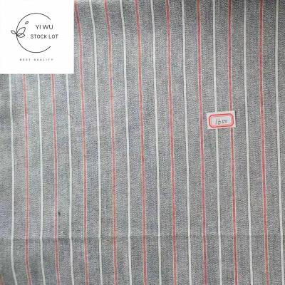 China Warehouse Keqiao Stock 100% Cotton Yarn Breathable Stripes Fabric for sale