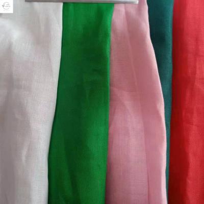 China Good Selling Pure Ramie Breathable Dyed Zhejiang Stock Cloth Fabric for sale