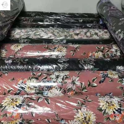 China China Shaoxing Stock Price 100%Polyester Lot Fabric Memory High Twist Chiffon Wholesale Cheap Print Fabric for sale