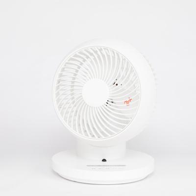 China New Arrival Hot Air Fan Remote Control Rotating Electric Table Fan Timing USB Digital Display Circulation Fan for sale