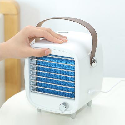 China With Ice Tank Mini Air Conditioner Home Office Portable Cooler Portable Cooler Water Tank Air Cooler Fan With Handle for sale