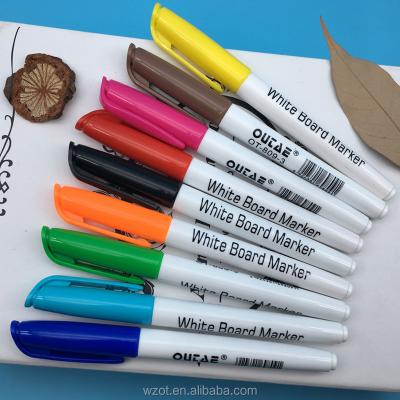 China Non-toxic Marker Pens Stationery School Supplies White Board PP Refillable Quick-Dry Marker Pen Multicolor for sale