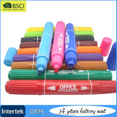 China For Office and School Double Seed Marker Pen Permanent Marker for Office and School Stationery for sale