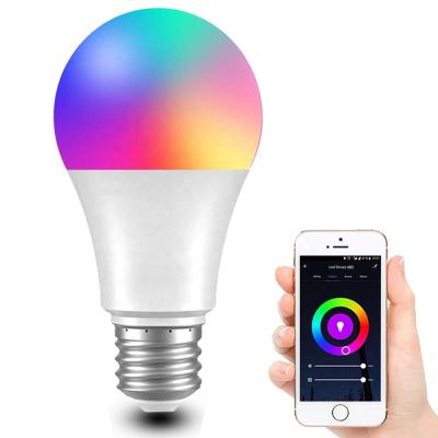 China AC100-2650V AL+PC materials A60 residential smart wifi bulb rgbcw led smart bulb 9w dimming for sale