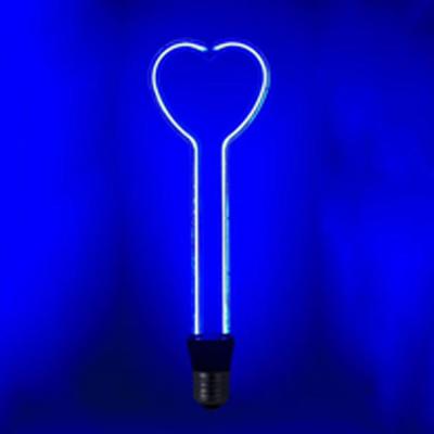 China Heart Shaped Decorative Lights Long Filament Flexible Led Light Bulb Colorful Type for sale