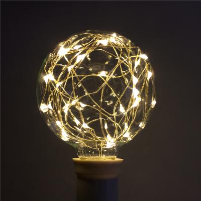 China Colorful Starry Decoration 1.5w 2w 3w LED Bulb Decoration Led Copper Wire Light Bulb for sale