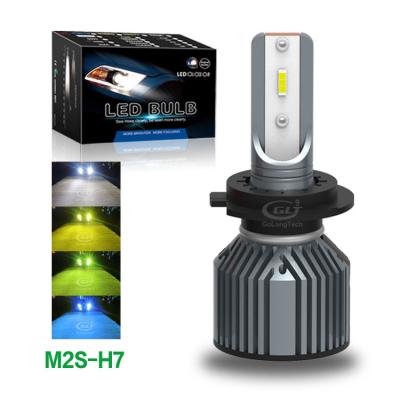 China Automotive Led Headlight H7 50W Golongtech Super Bright M2S Bulbs 20000lm Led Car Light C6 H7 Auto Led Headlights Faros Led Bombilla Led for sale