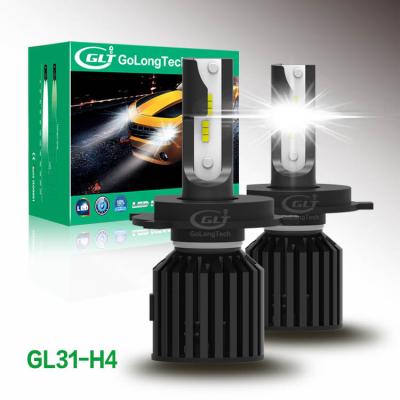 China Super Bright Automotive Led Headlight Bulbs GL31 50W Golongtech 10000lm Led C6 H4 Light Car Auto Led Headlights for sale