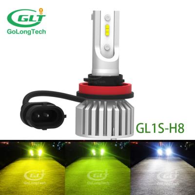 China Automotive Led Headlight Golongtech 55W Cars For Car Motorcycle Mini Projector Bi H8 Drl Led Fog/Driving Lights Fog Lamp for sale