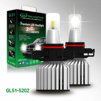 China Led headlight and fog light 5202 led headlight bulb GL51 11000 lumen LED headlight bulbs car LED headlight bulb for sale