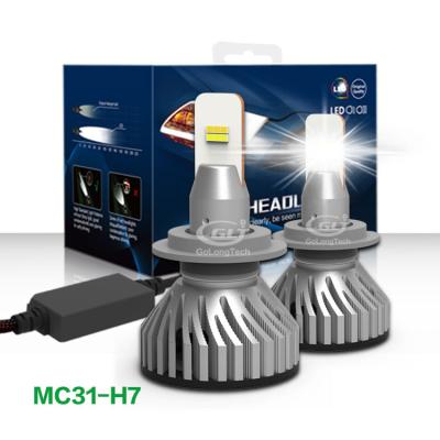 China Auto Led Headlight 3 Colors Led Auto Headlight MC31 H7 12000 Lumen Led Headlight Bulbs H8 9005 Car Led Headlight 9006 for sale