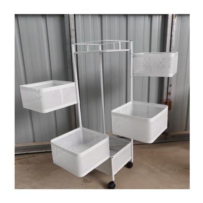 China Morden Factory Direct Sales Living Room Toilet Kig Toy Square Basket Storage Shelf Rack for sale