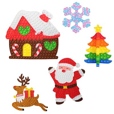 China Merry Christmas Big Noise Big Size Toy Merry Christmas Rainbow Push Up Toy Gift for sale