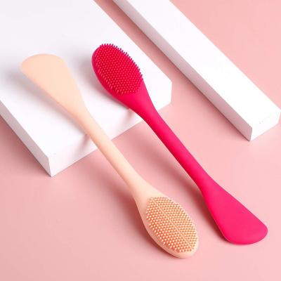 China Dual Applicator Soft Silicone Beauty Mask Tool Dual Silicone Mud Mask Facial Brushes DEEP CLEANSING for sale