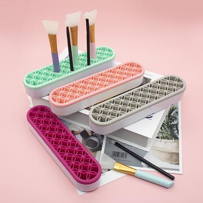 China Fashion Storage Box Silicone Rubber Makeup Cosmetic Tool Matching Organizer Lipstick Storage Box for sale