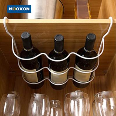 China Viable Cabinet Kitchen Accessories Beer Bottle Fridge Organizer Wine Display Shelf Hook Fridge Storage Single Layer for sale