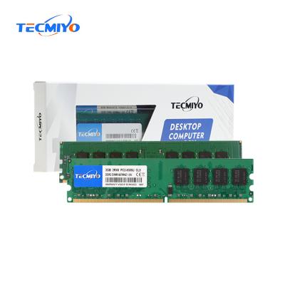 China TECMIYO Factory Wholesale DDR2 2GB PC2 5300U 667MHZ Non Desktop Unberffered RAM Computer Memory CCE for sale