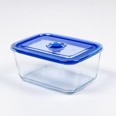 China High Borosilicate Glass Food Storage Round Vacuum Storage Hot Selling Microwavable Food Container for sale