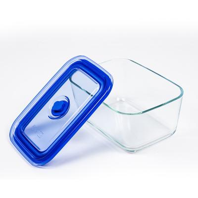 China Factory Wholesale BPA Free Rectangle Food Storage Vacuum Food Packaging Microwavable Airtight Containers for sale