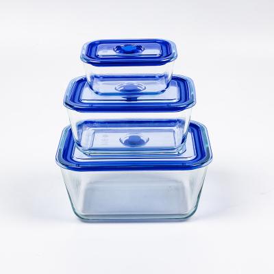 China Airtight Even Microwavable Oven Safe Square Vacuum Storage Nice Food Container for sale