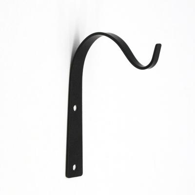 China Morden Single Wall Iron Folding Forming Hook Clothes Hook Flower Basket Hook Tapping Screw Nail Fixed S-Type Black for sale