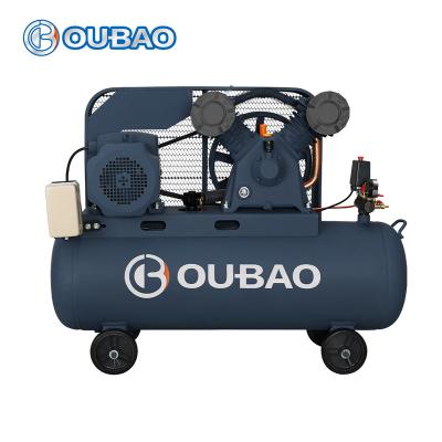 China Oil Free Chinese Factory 380V 4kw 5.5hp Portable Industrial Belt Driven Air Compressor for sale