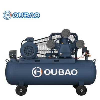 China Hot Selling Oil Free 7.5kw 10hp Portable Electric Belt Driven Air Compressor for sale