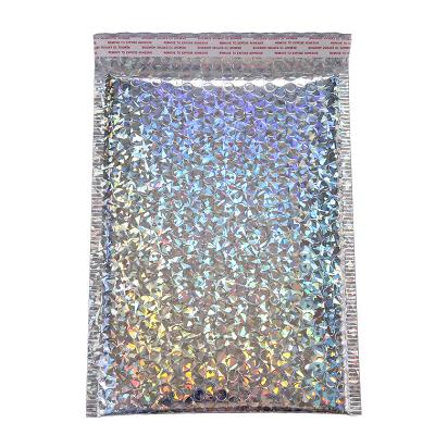 China Custom Factory Printing Shock Resistance Packing Envelope Metallic Cushion Bubble Mailing Mailer 130*200+40mm for sale