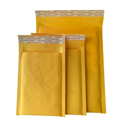 China 400*500+40mm Shockproof Paper Bags Kraft Paper With Bubble Pad Protection Biodegradable Mailing Bags for sale