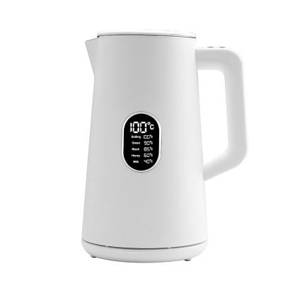 China New Design 360 Degree Low Rotation Cordless Hot Water Stainless Steel Digital Electric Kettle For Tea And Coffee for sale