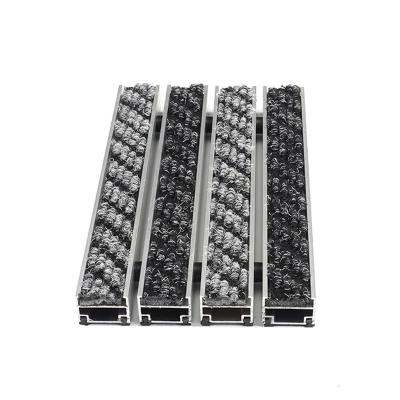 China Adhesive-Protective Heavy Duty Aluminum Alloy Entrance Dust Control Mat for sale