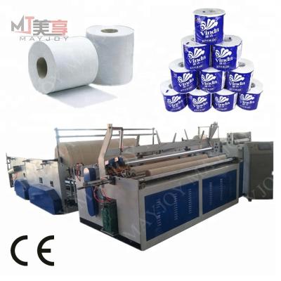 China Factory CE Qualified Semi-automatic Toilet Paper Tissue Paper Making Machine Production Line for sale