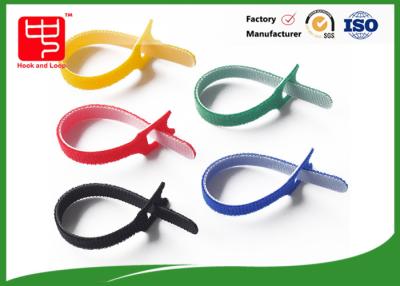 China Self Adhesive Hook And Loop Fasteners Black Cable Ties Eco - Friendly for sale