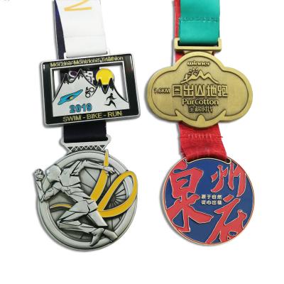 China Europe Wholesale Prize Medals Souvenir Finisher Sport Marathon Custom Running Award Medal for sale