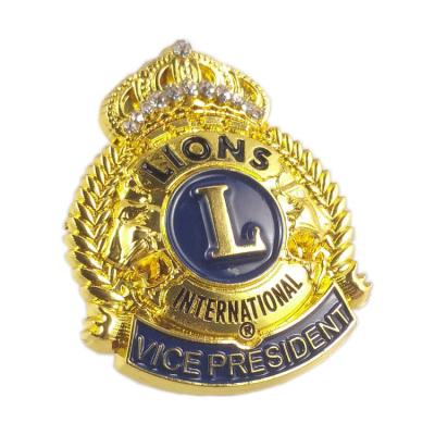 China Wholesale Europe OEM professional design die cast type and uniform decoration use custom 3D metal security military badge for sale